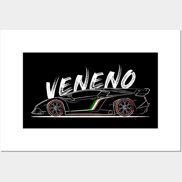 Lambo Veneno Wall Art by turboosted